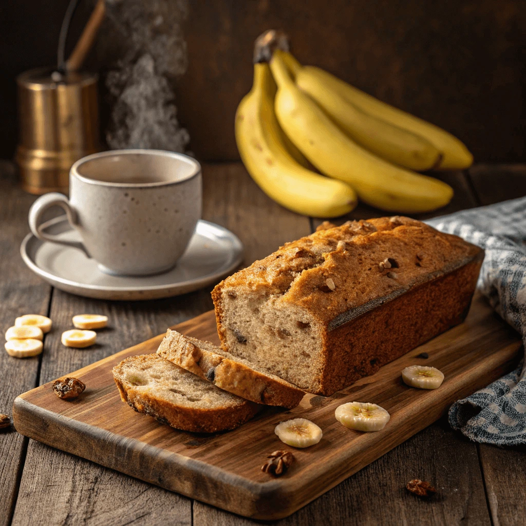 Moist Banana Bread Freshly Baked